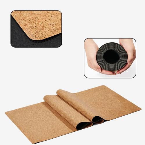 Cork Natural Rubber Yoga Mat