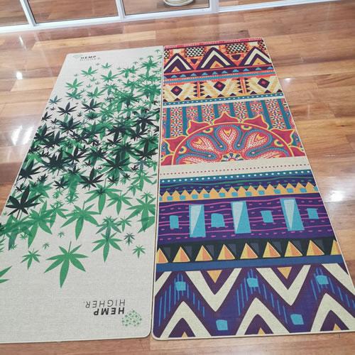 Jute/Linen Natural Rubber Yoga Mat