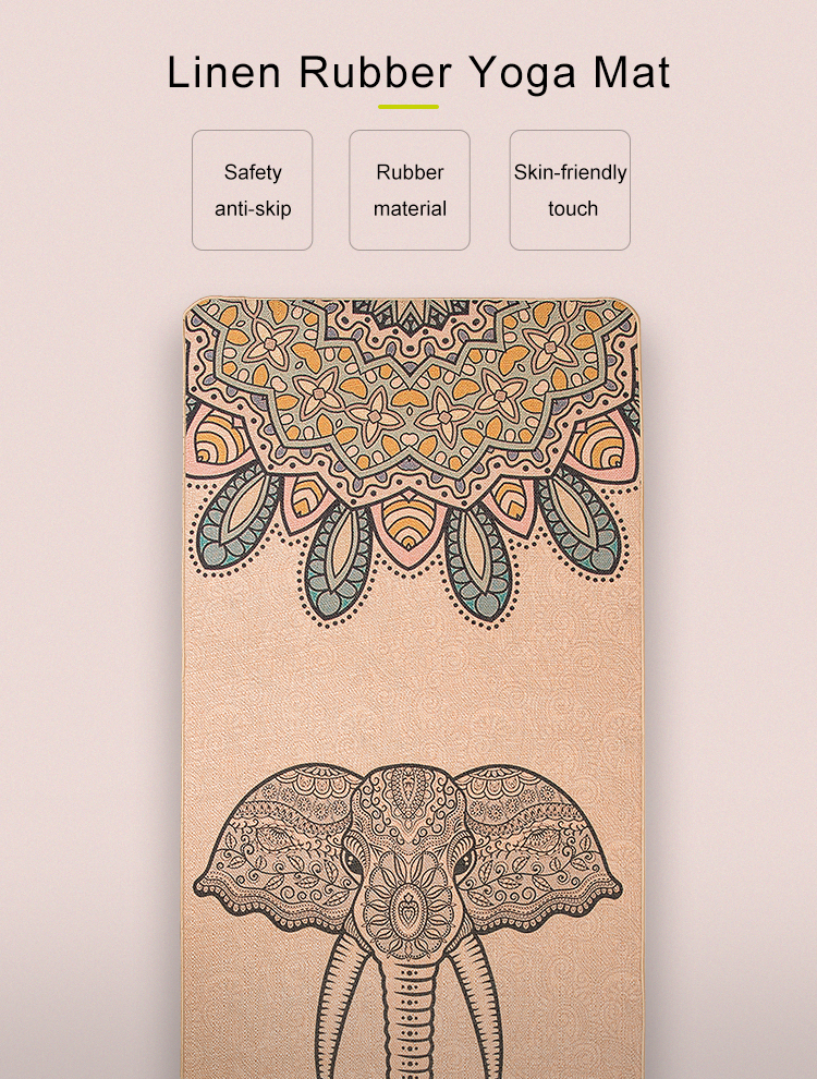 Elephant New Design Natural Rubber Yoga Mat