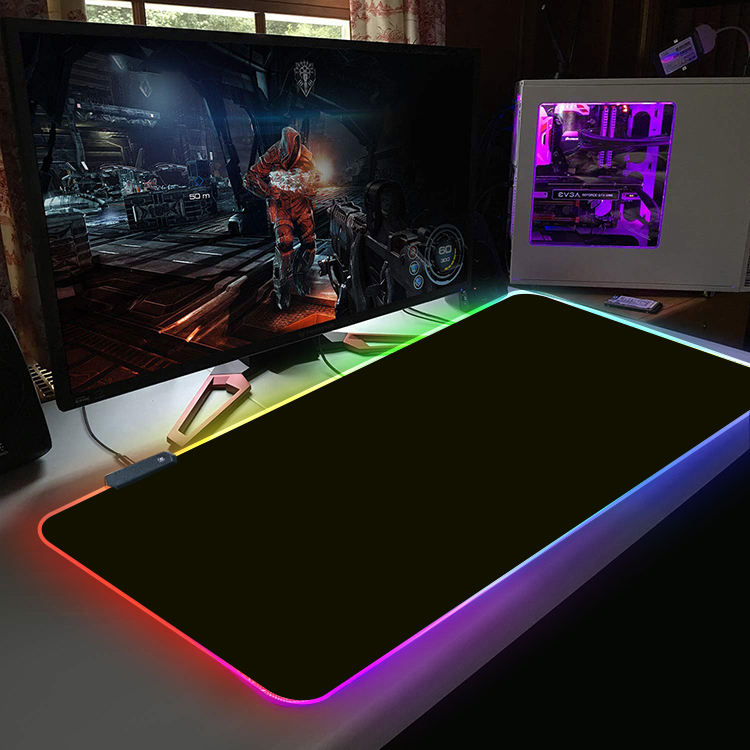 QLM LED extended mouse pad rgb customised large gaming mousepad